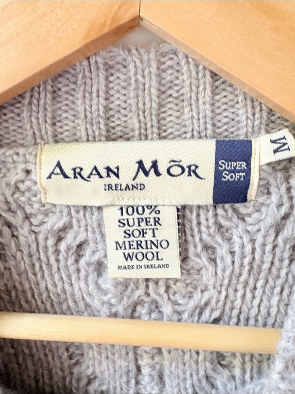 Cropped Aran Irish Sweater - Picture 8 of 11